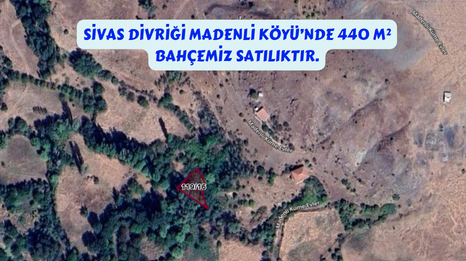 SİVAS DİVRİĞİ MADENLİ  KÖYÜNDE  440  M² BAHÇE  SATILIKTIR - SİVAS DİVRİĞİ fotoğraf 7